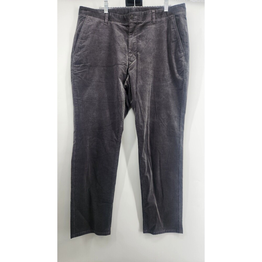 Bonobos Men’s 36X30 Corduroy Cotton Blend Dark Grey Black Button Pants